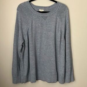L.L. Bean lightweight Heathered Blue Pullover sweater 2x